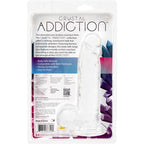 Addiction Crystal Dildo W Balls 8In Clear