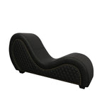 Daytona Kama Sutra Mebon Chaise Love Lounge Studded And Quilted Black