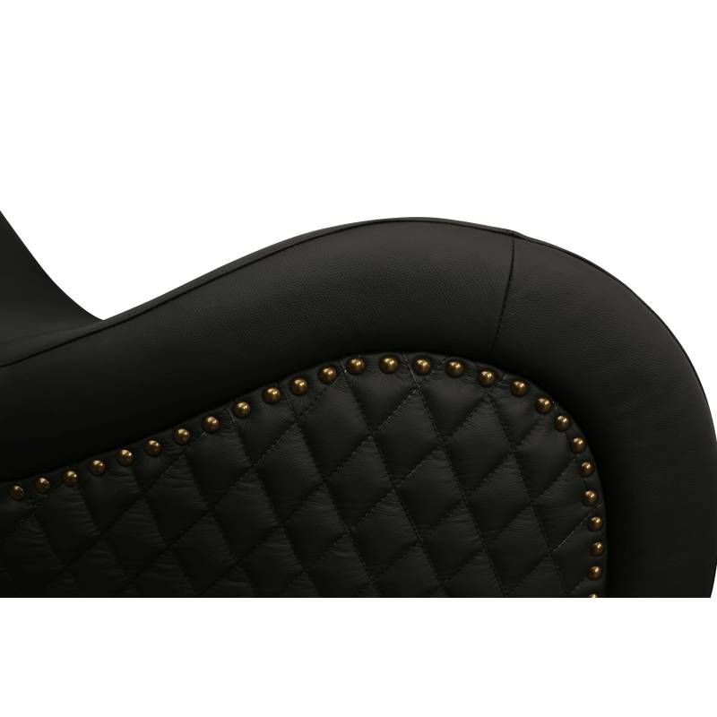Daytona Kama Sutra Mebon Chaise Love Lounge Studded And Quilted Black