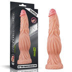 Lovetoy Nature Cock 9.5In Dual Layer Huge Alien Silicone Dildo