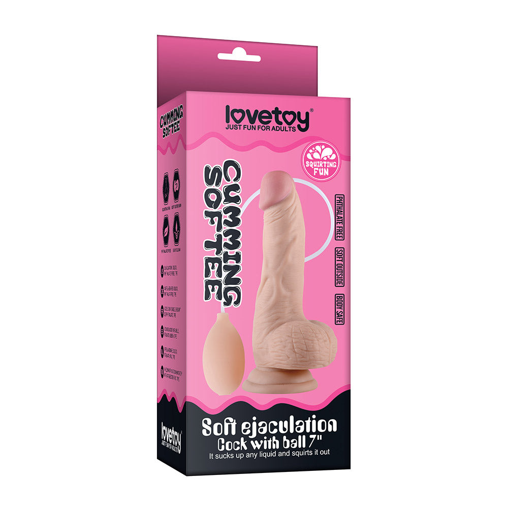 Lovetoy Soft Ejaculation Cock With Ball 8In