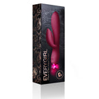 Rocks Off Every Girl Rabbit Vibrator Burgundy