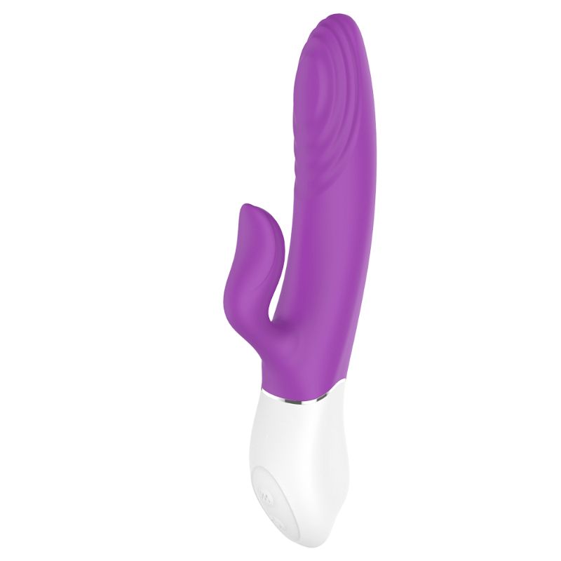S-Hande Lighter Thrusting Rabbit Vibrator Pink - Purple