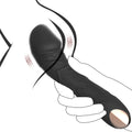 Black Intense Pleasure G-Spot Vibrator - 20 Speed Rechargeable Silicone Wand with Magnetic Charging
